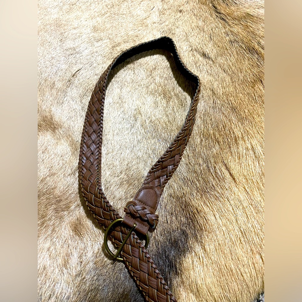 Western Brown Leather Belt
